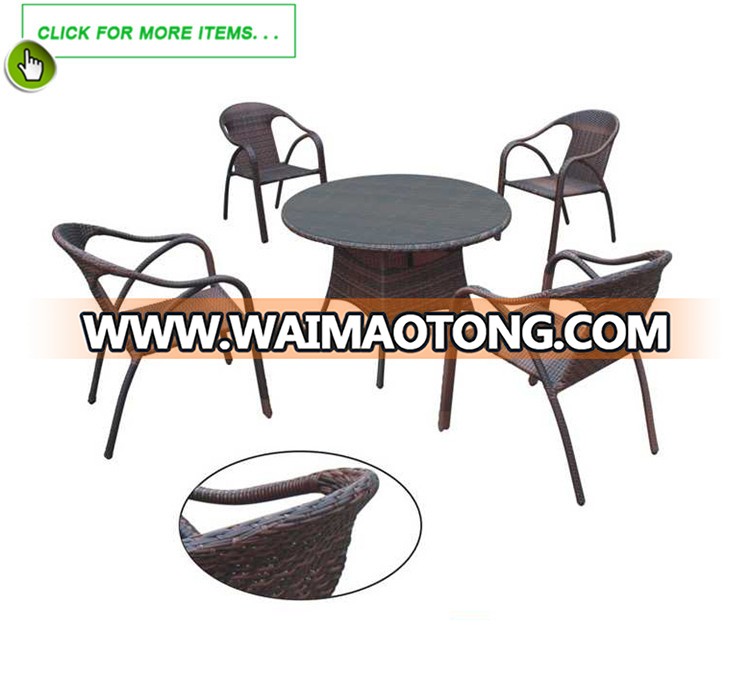 Outdoor Use Leisure Commercial Aluminum f<em></em>rame and PE Rattan Bar Set- Bar Table and Barstool