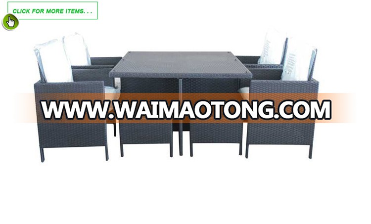 Outdoor Use Leisure Commercial Aluminum f<em></em>rame and PE Rattan Bar Set- Bar Table and Barstool