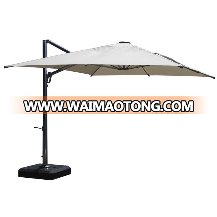 Outdoor Furniture Aluminum Outdoor Sunshade Umbrella Parasol / Umbrellas Square