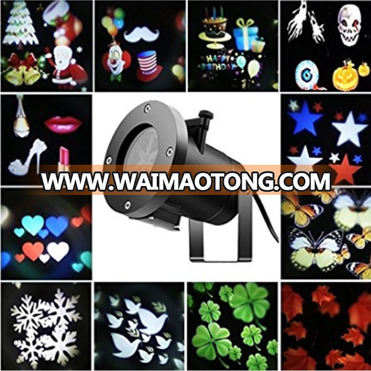 12 Patterns LED Landscape Light Waterproof Garden Lighting for Halloween Outdoor Christmas Projector Lights Lamp Holiday Party