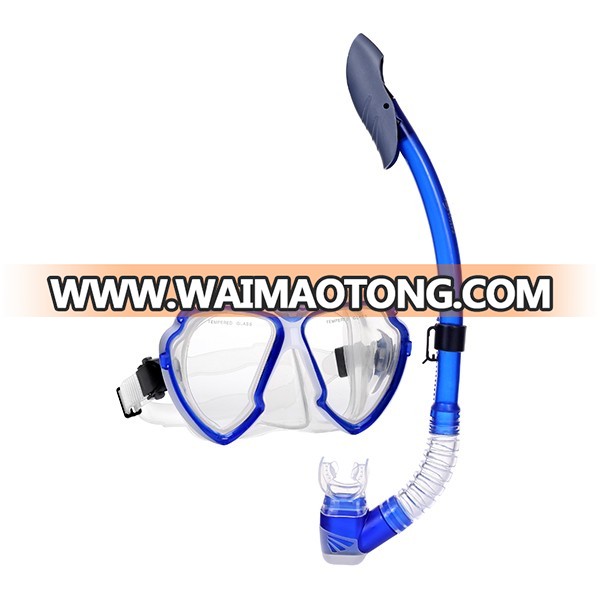 Freediving dry top snorkeling diving mask snorkel set