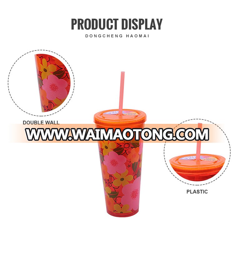 Hot New Product Double-Wall Insulated Tumbler With Folding Straw