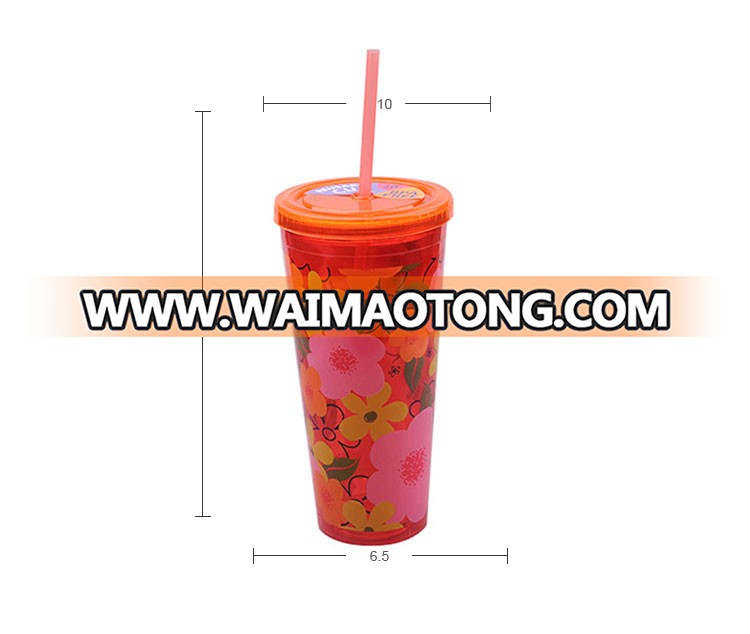 Hot New Product Double-Wall Insulated Tumbler With Folding Straw