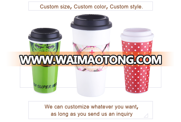 Hot Selling Cheap Price Plastic Coffee Mug With Lid