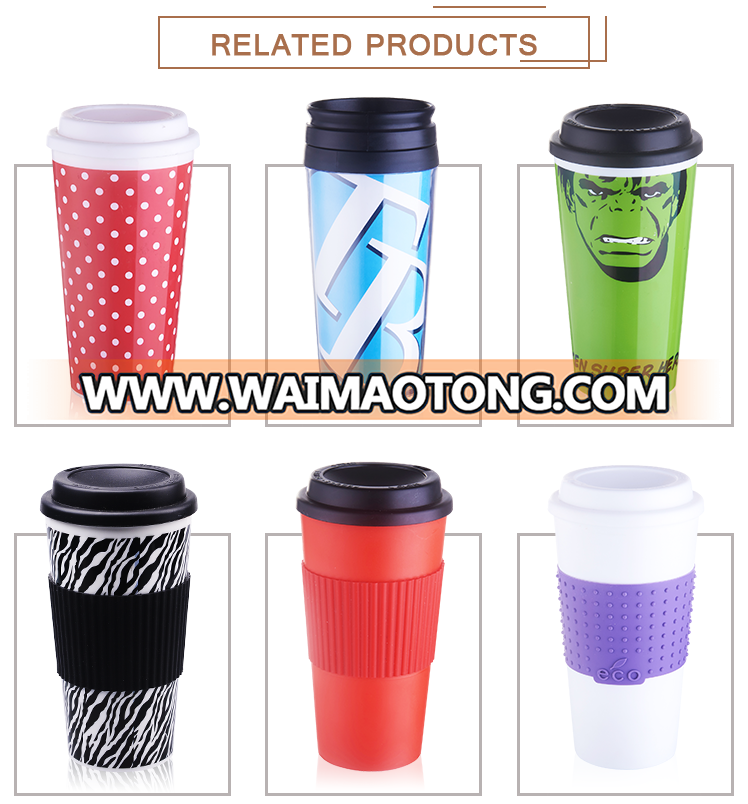 Sublimation Colorful Choose Plastic Coffee Cup