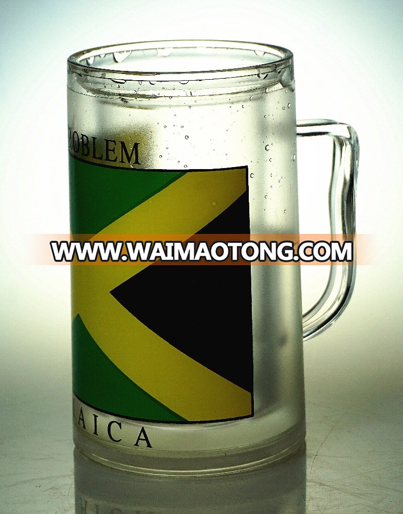 best selling products plastic long drink beer mugs with hand