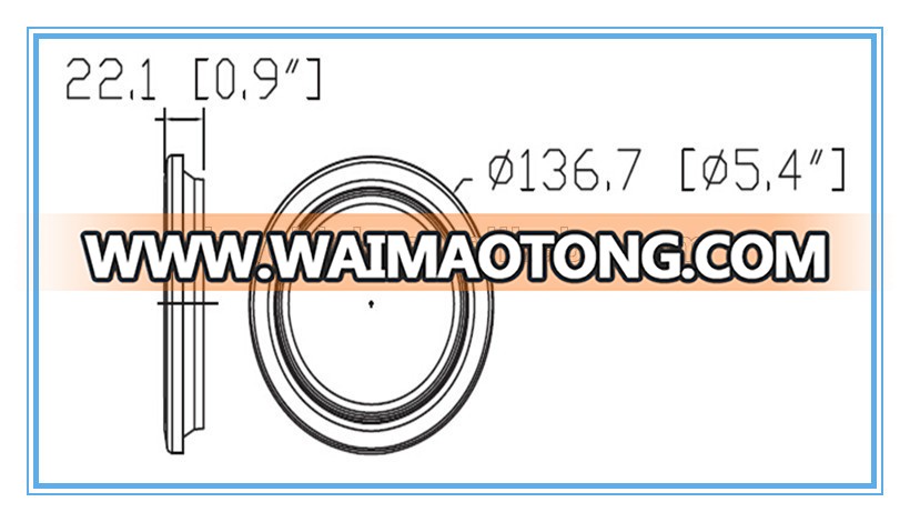 LED round turn signal lamp for truck, fog lamp, back up lamp for trailer