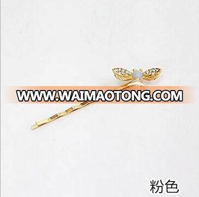 Bee Hairpin Korean Style Hornet Hairgrips Jewelry Hair Clip for Women Hair Accessories 100pcs/lot free shipping