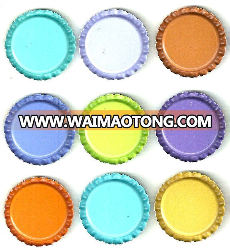 Flattened Double Sided Printed Bottle Cap for Pendants, Necklaces, Jewelry