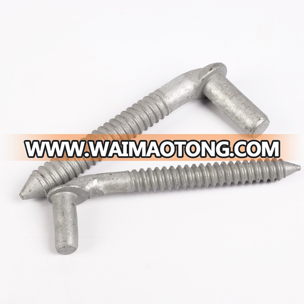 5/8''X6'' OEM style steel hot dipped galvanized round head lag J- hook bolts