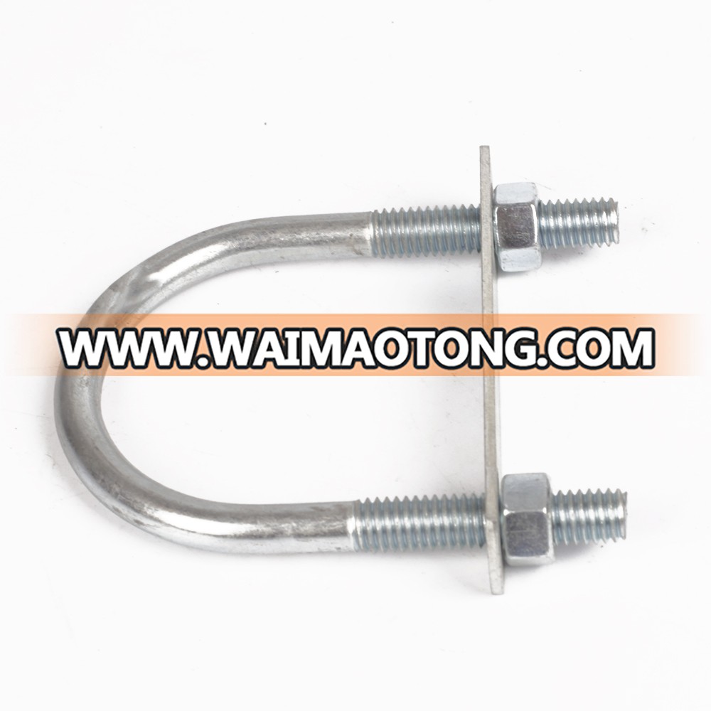 OEM style zinc coated round bend steel bolts/ U shape bolts