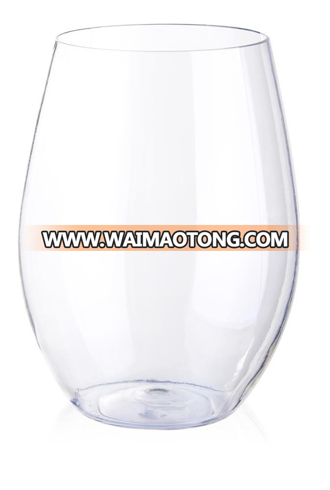 Plastic Food Grade Unbreakable Wine Glasses