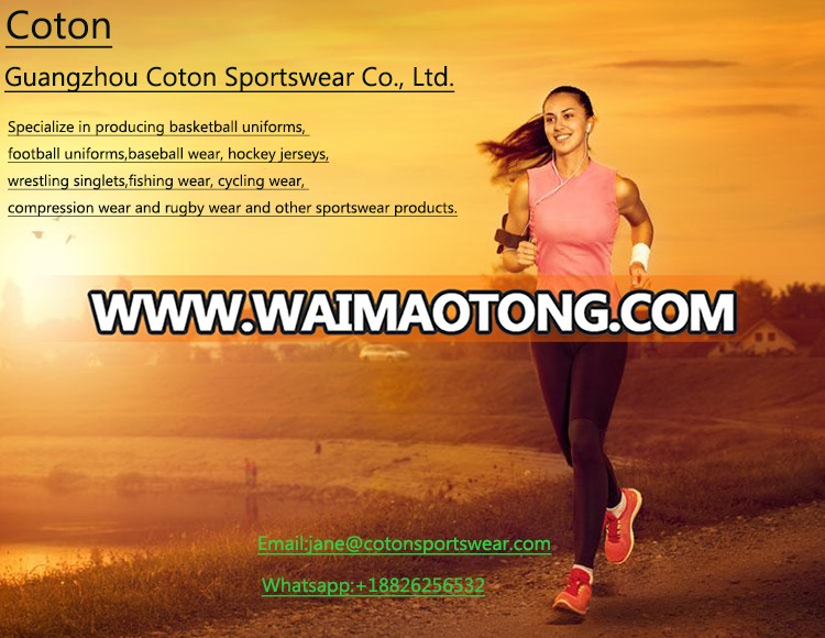 plain dry fit athletic shirts custom running wear for sublimation printing