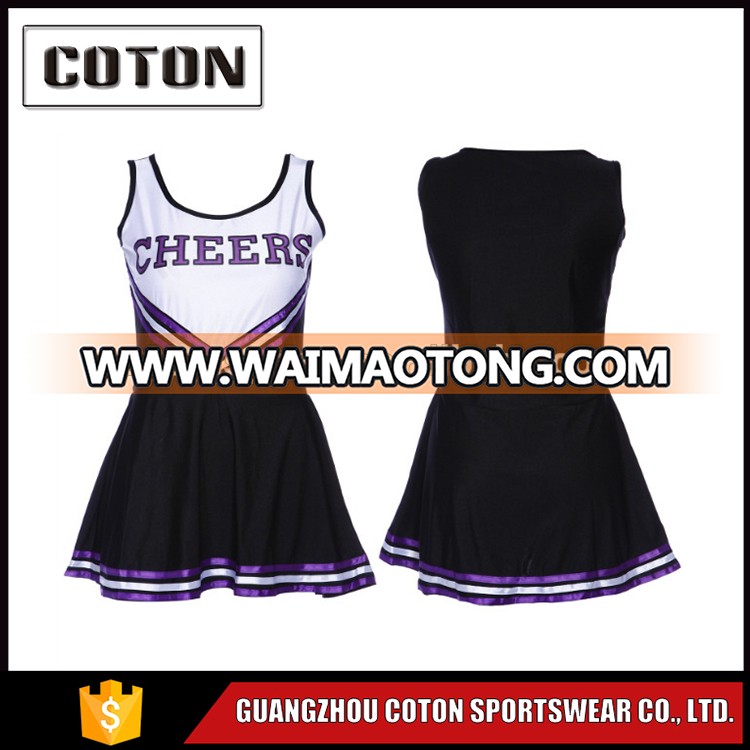 Cheap Girls Cheerleader Uniforms, Comfortable Fabric Compression Cheerleader dress