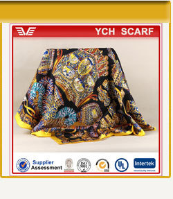 UV protect summer colorful scarf in chiffon