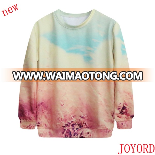 custom women sublimation printing pullover sweatshirts