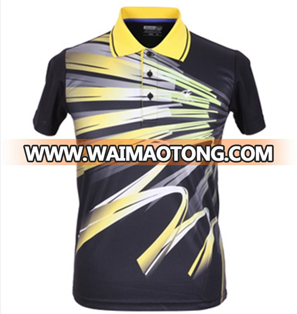 Custom made blank coolmax table tennis shirt