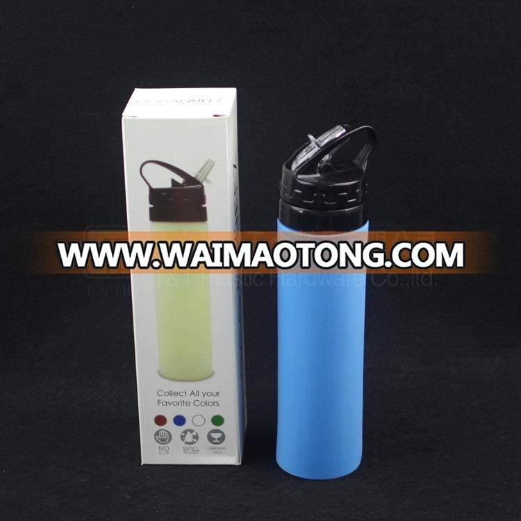 silcone water bottle/tall and thin water bottle/insulated drinking cup