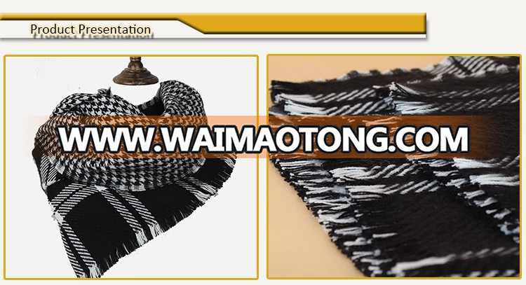 Fashion Top Selling Soft Acrylic Pashmina Shawl Nepal With Fringe