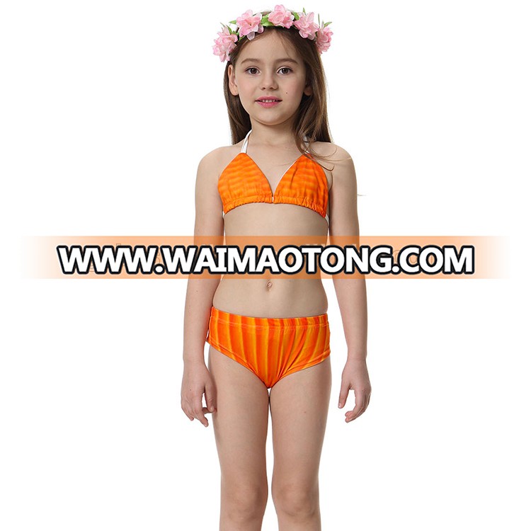 Children's Swimsuit 2017 Girl Kids Mermaid Swimmable Bikini Set Fancy Girl Beach Swimwear Bathing Suit Bikini