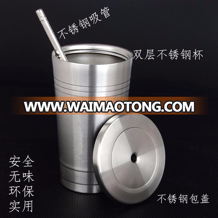 stainless steel straw mug cup/mugs and cups/wholesale coffee cups