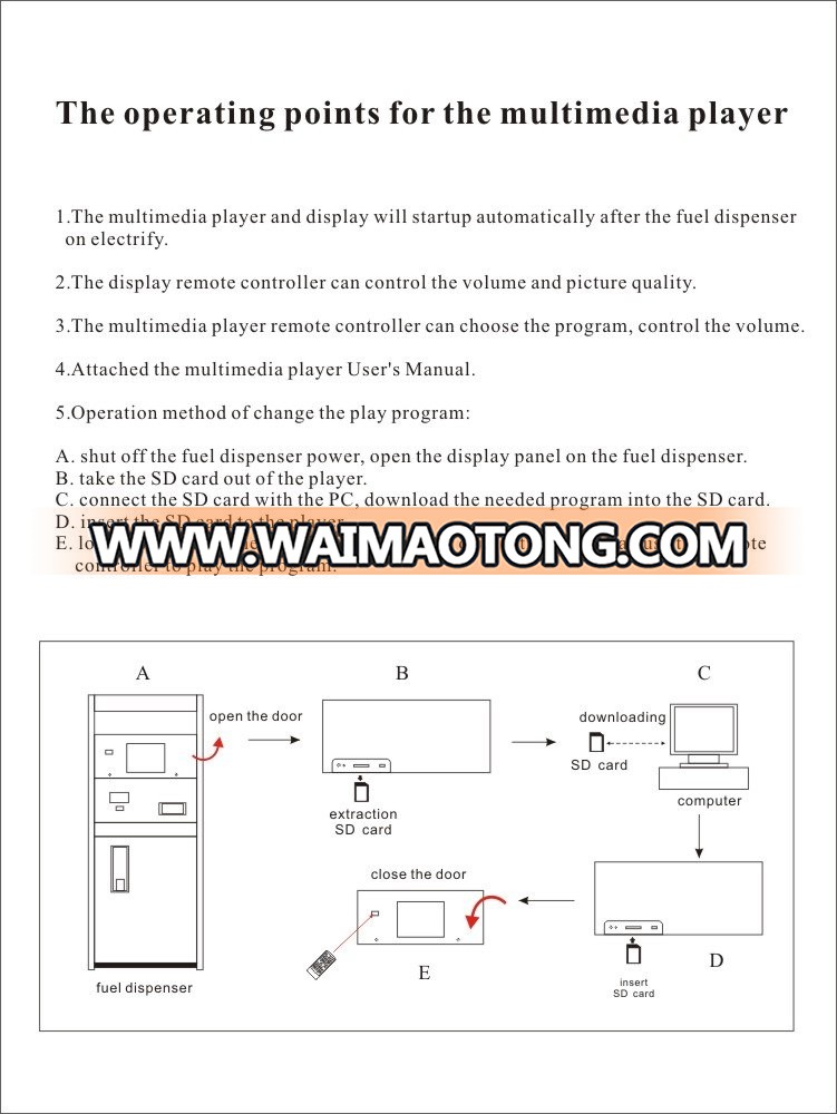 RT-C multimedia series fuel dispenser