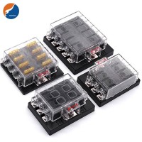 4 6 8 10 12 Way Relay Car Sound Audio Inline Blade Fuse Holder Block Automotive Fuse Box With Cable