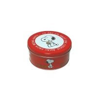 Lovely dog round red