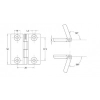 Hardware Hinge Plast